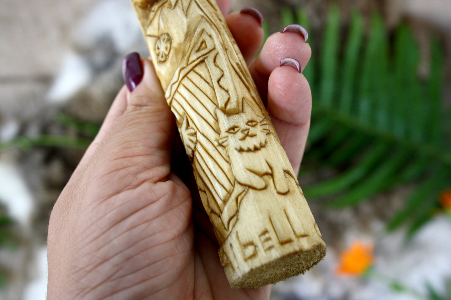Wooden figurine of Celtic Goddess AIBELL.