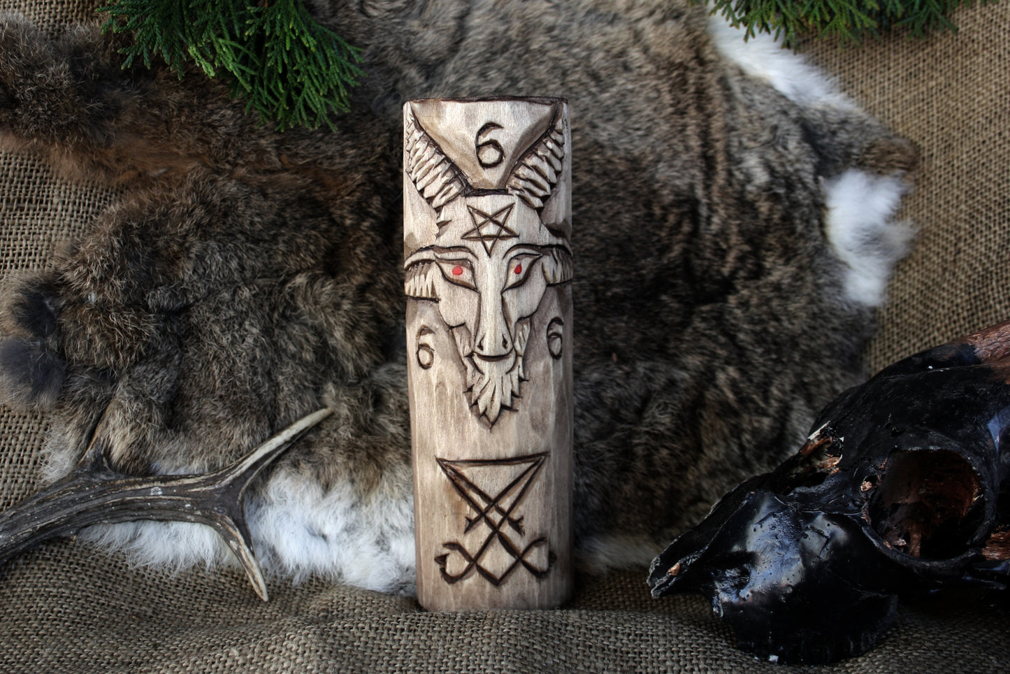 Baphomet statue