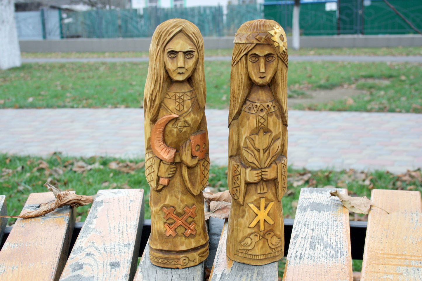 Big statue of Slavic Goddess Morana