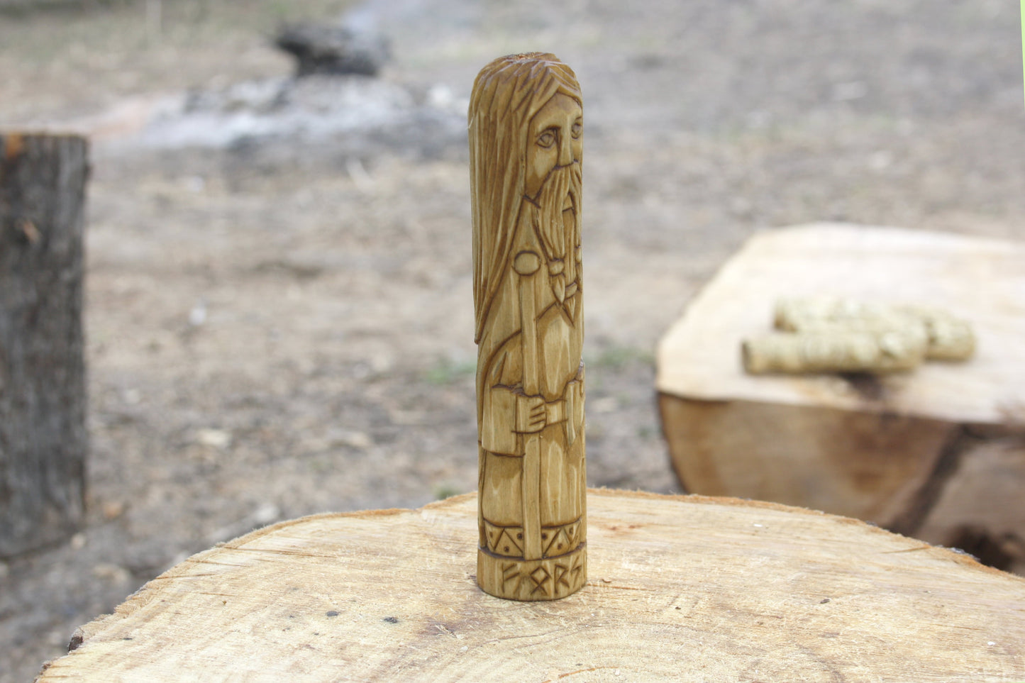 Wooden figurine of Norse God FORSETI