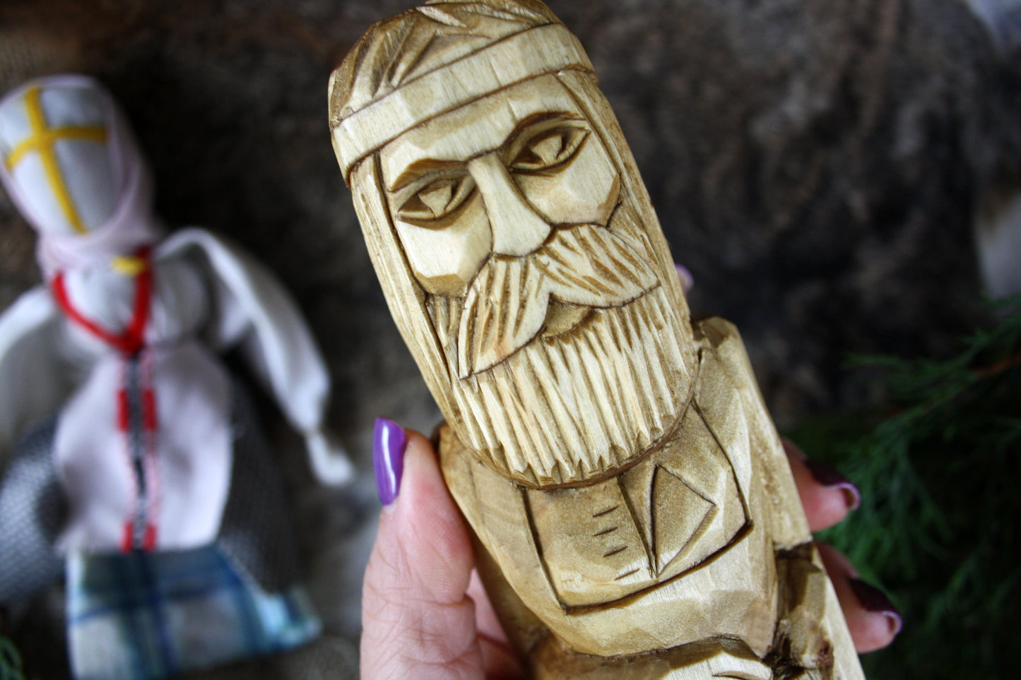 Big statue of Slavic God SVAROG