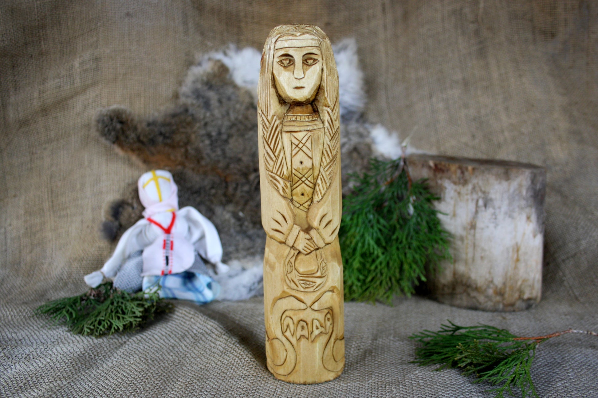 Big statue of Slavic Goddess Lada