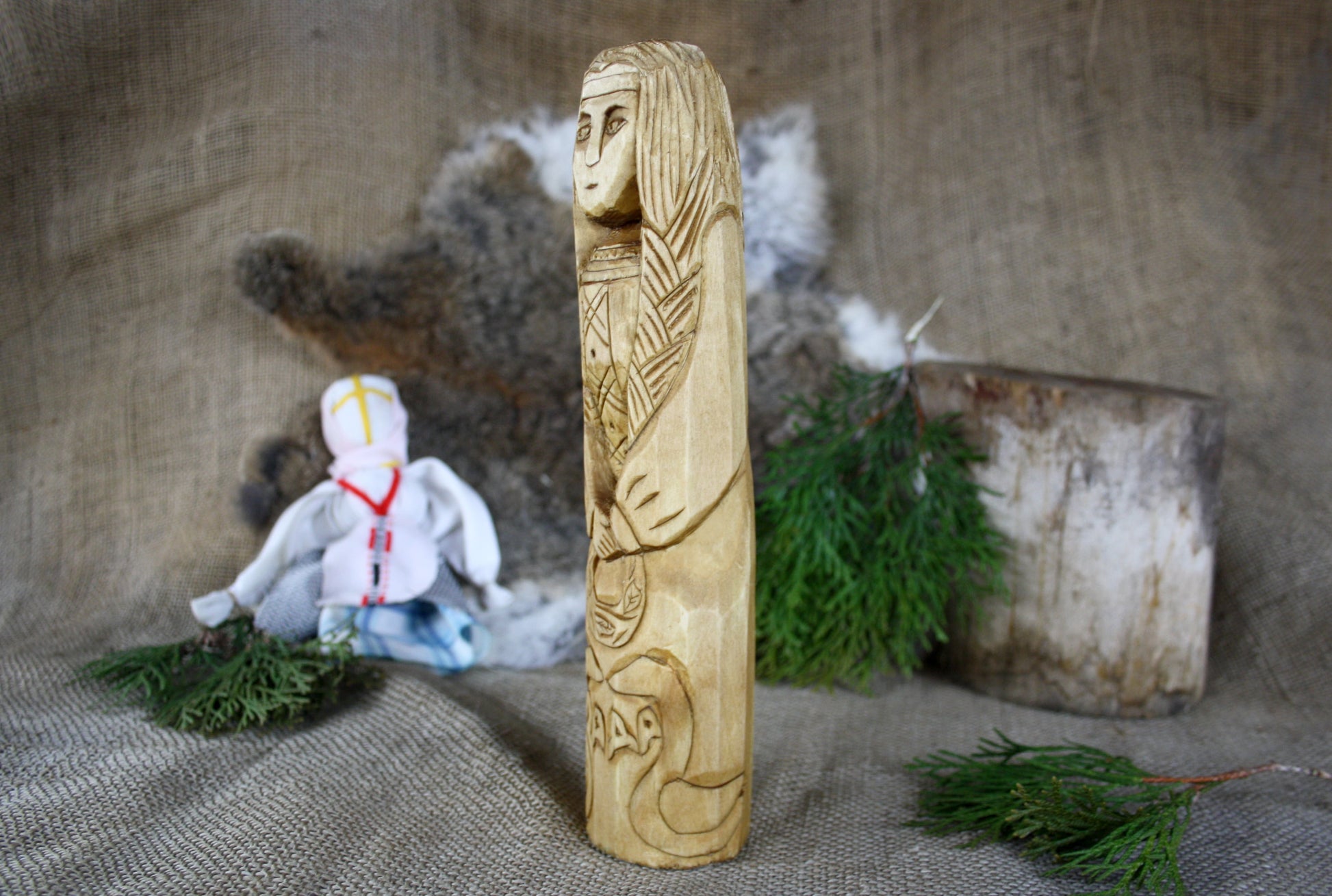 Big statue of Slavic Goddess Lada