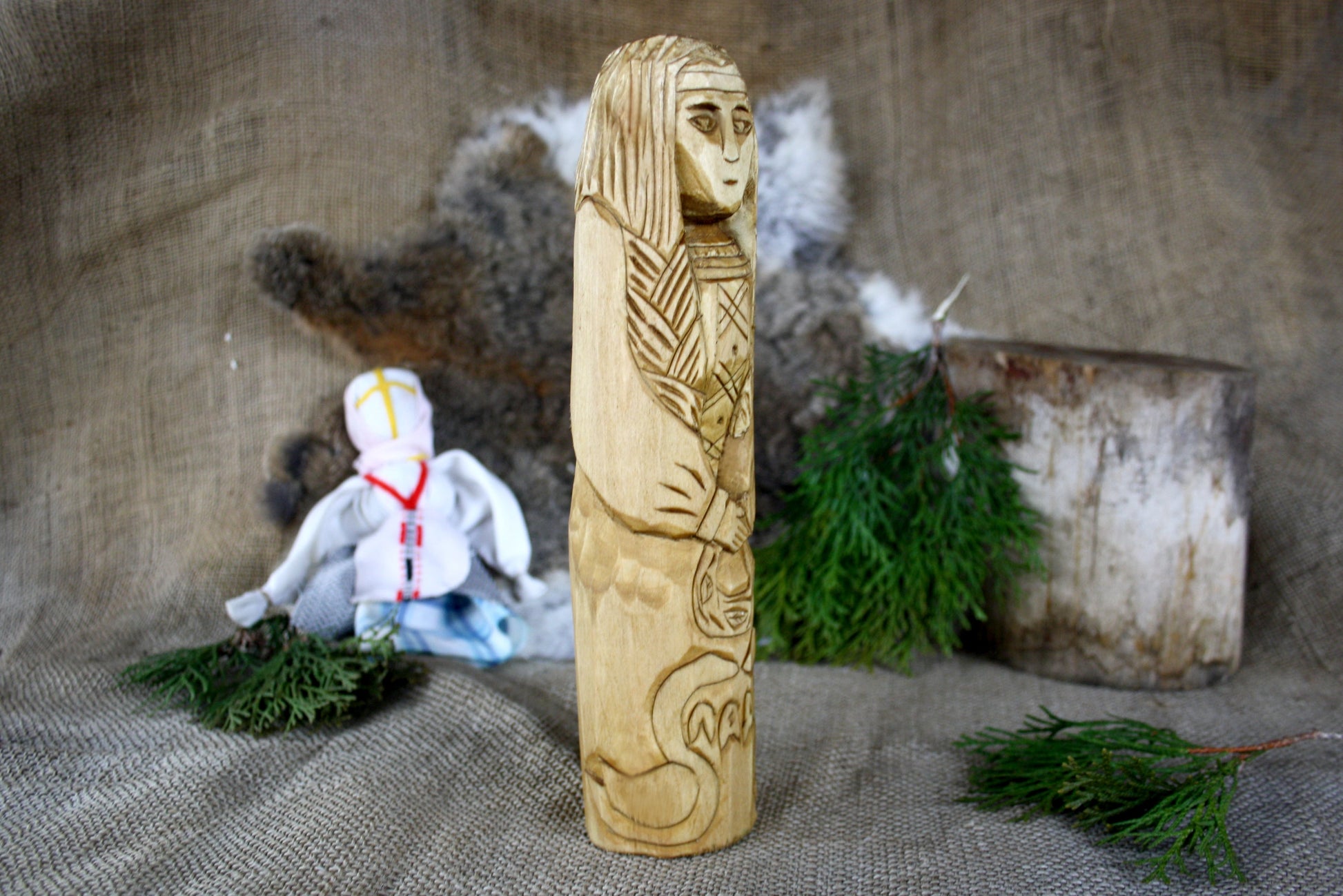 Big statue of Slavic Goddess Lada