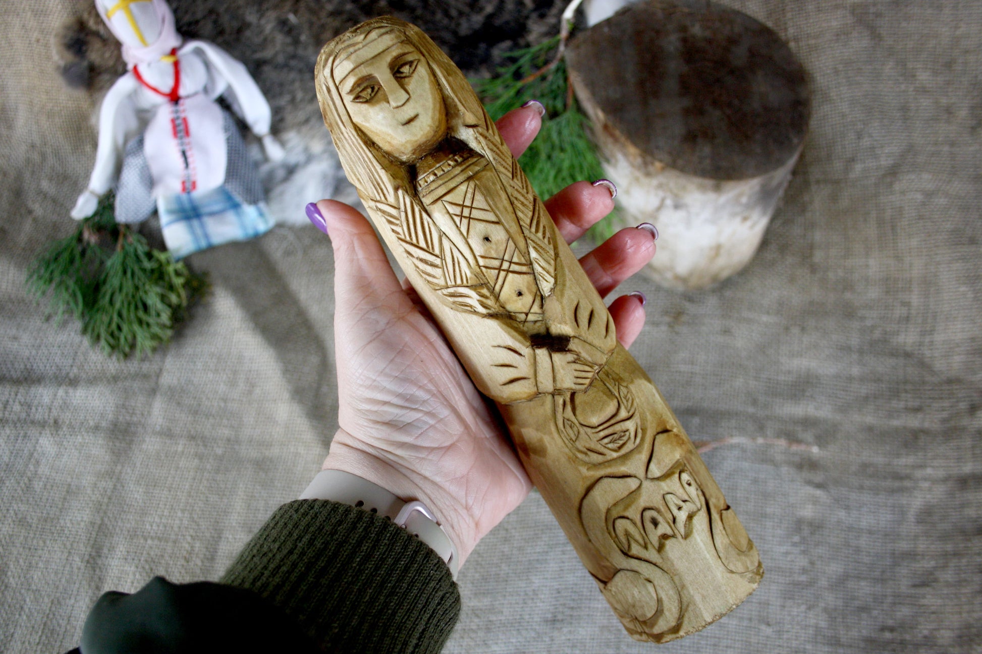 Big statue of Slavic Goddess Lada