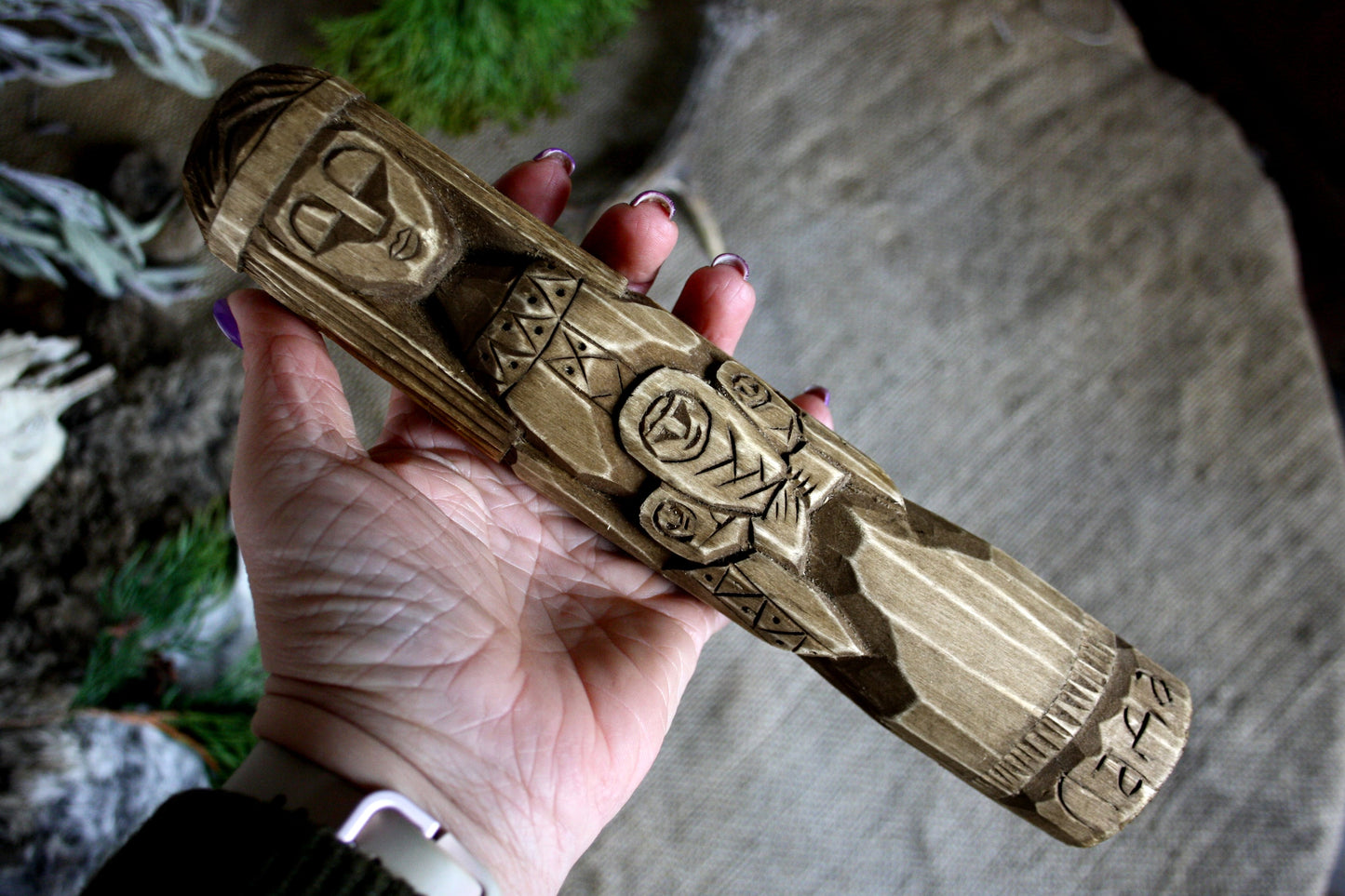 Wooden statue of Slavic Goddess LADA