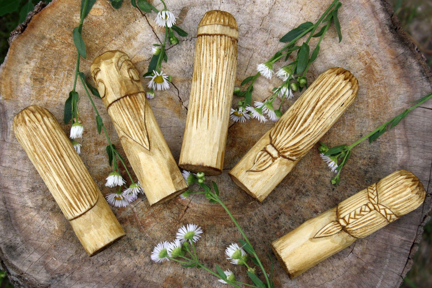 Small Wooden Altar of Norse Gods