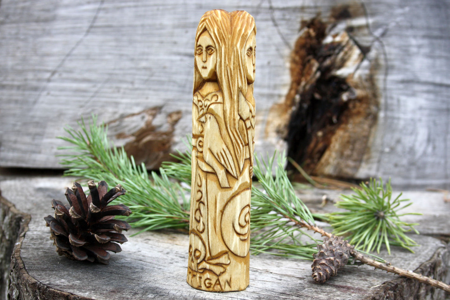 Celtic Goddess MORRIGAN statue