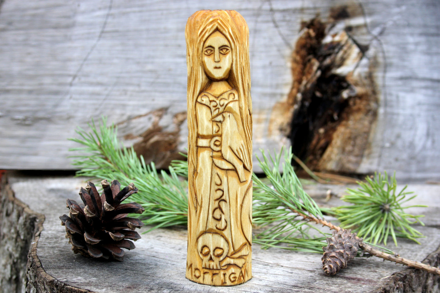 Celtic Goddess MORRIGAN statue