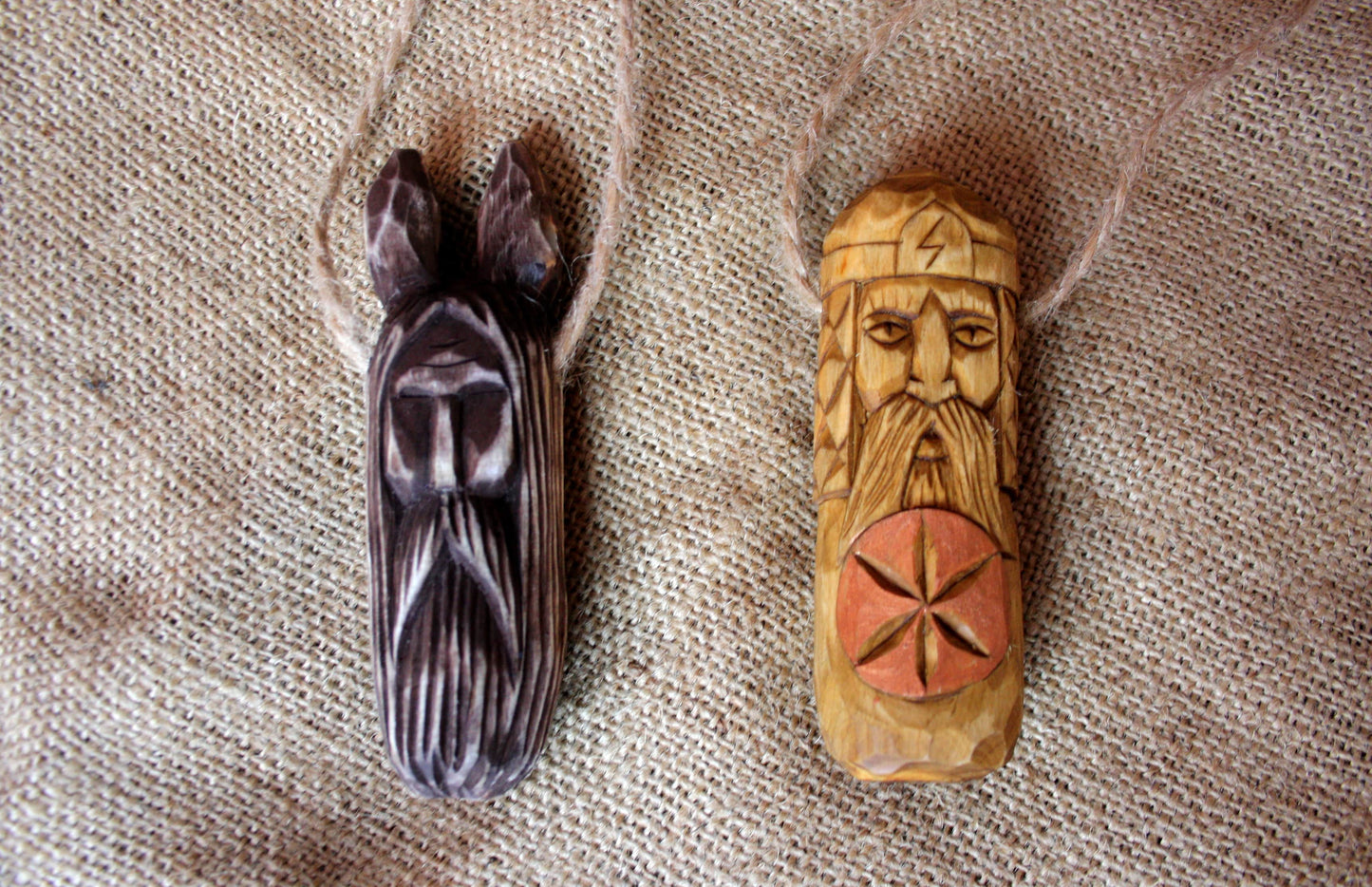VELES wooden talisman