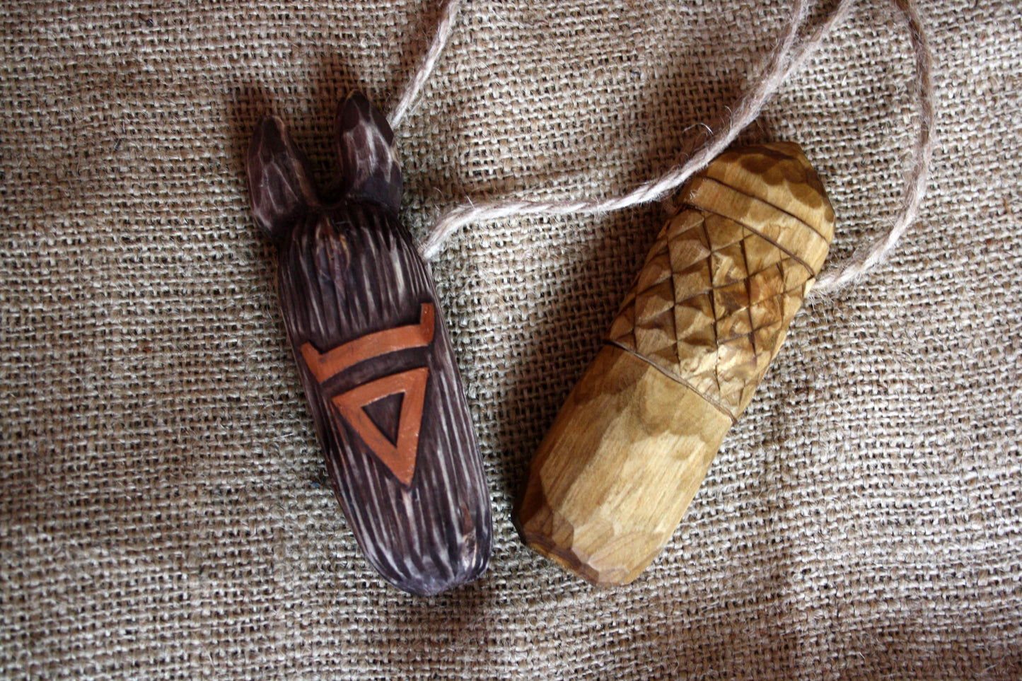VELES wooden talisman