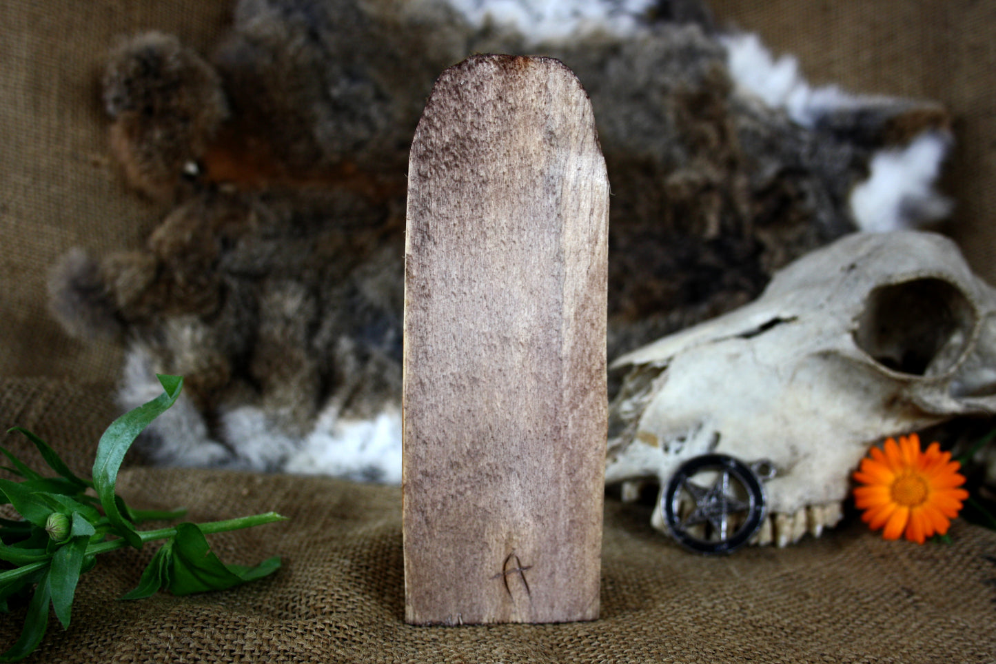 Wooden figurine for rituals of the king of hell LUCIFER
