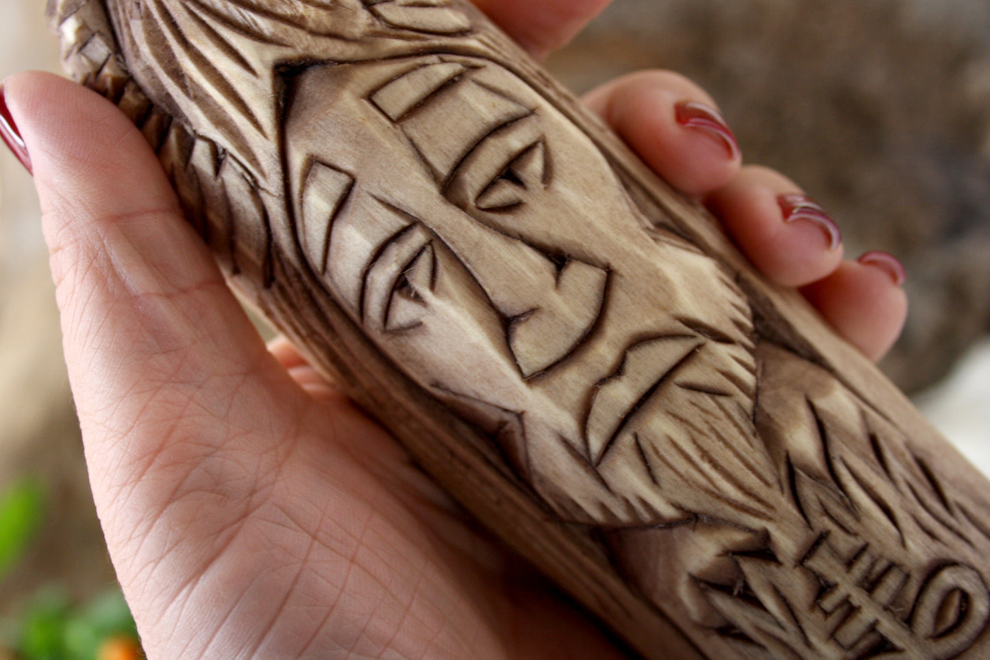 Wooden figurine for rituals of the king of hell LUCIFER