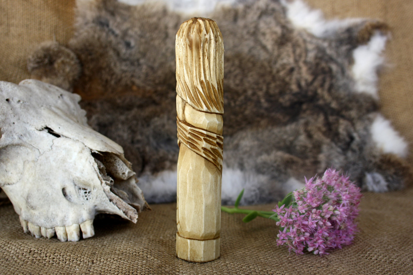 Wooden figurine of Norse Goddess RAN