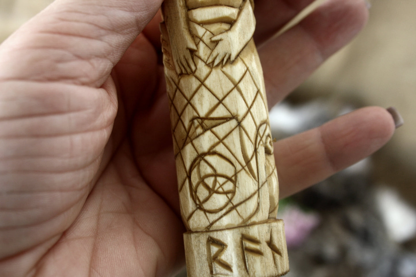 Wooden figurine of Norse Goddess RAN