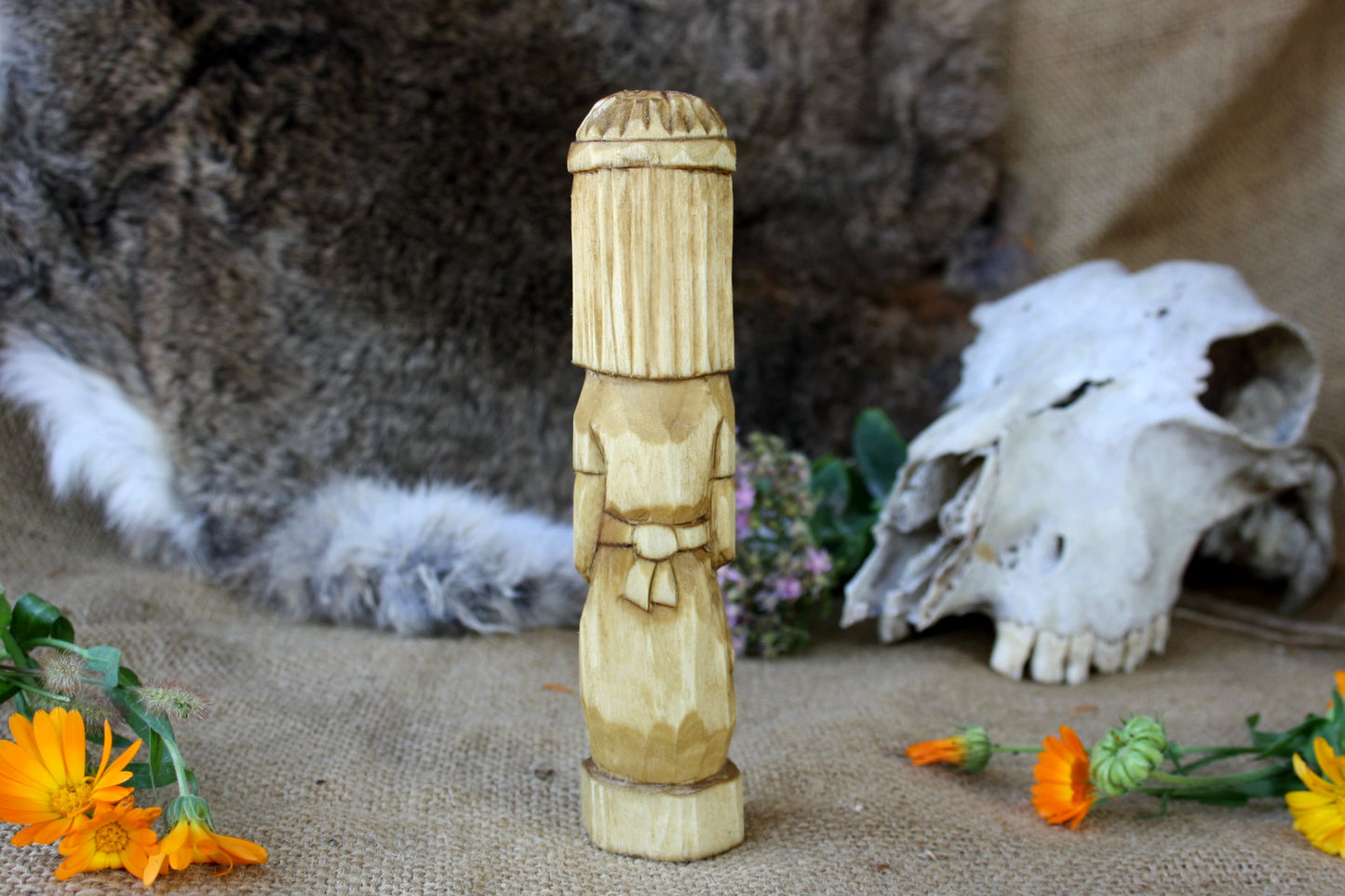 Wooden figurine of Slavic God SVAROG