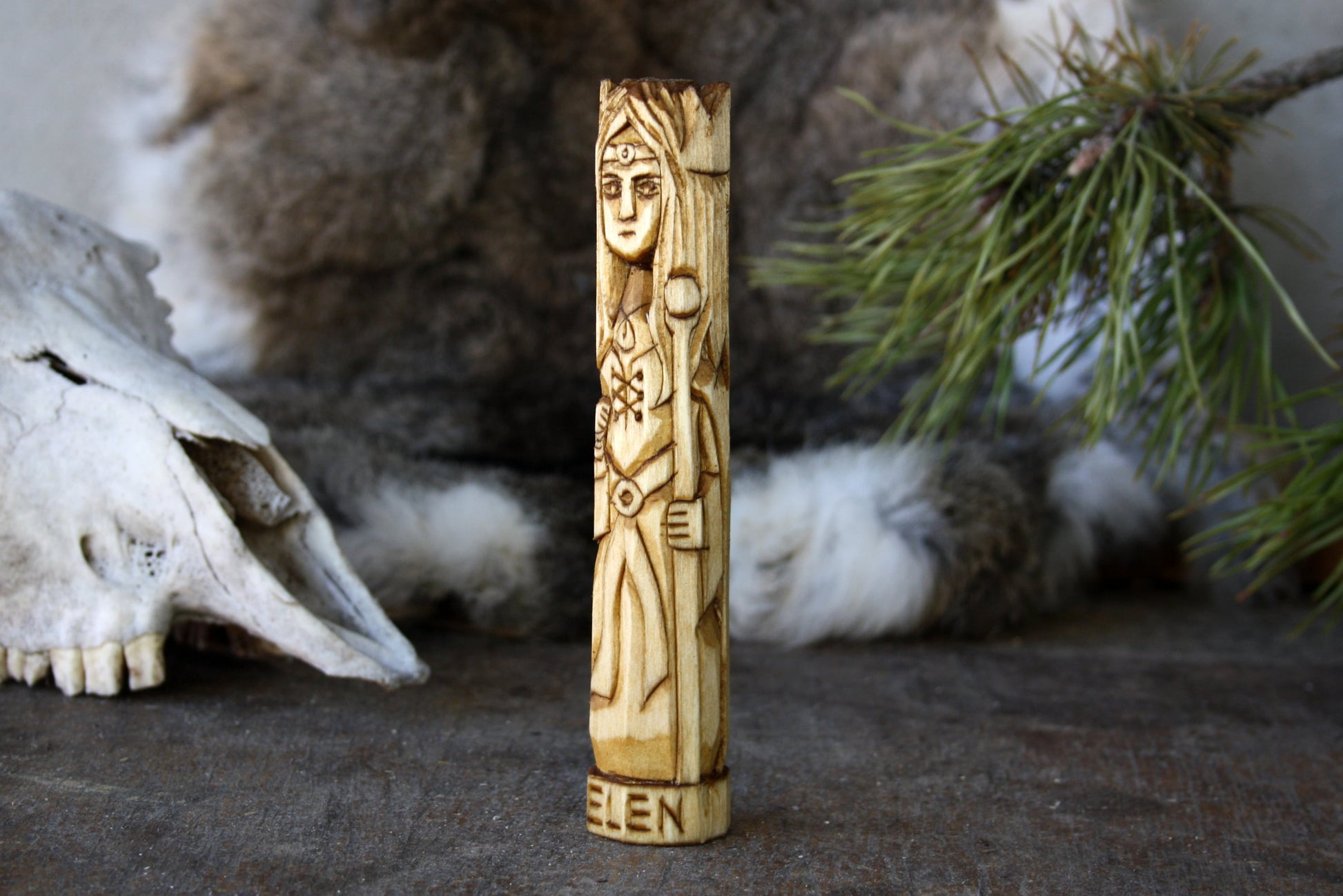 Celtic Goddess ELEN statue