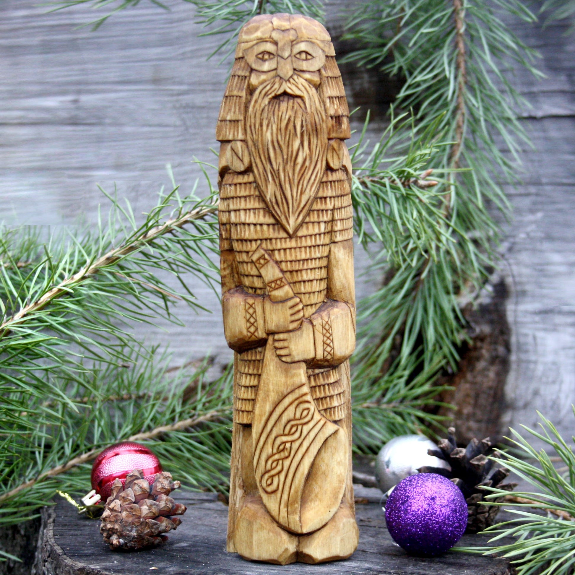 Heimdall wooden statue