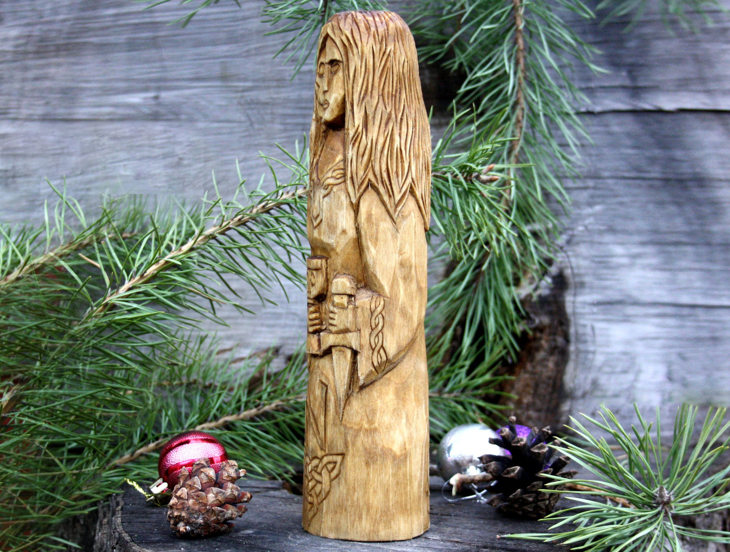 Hel wooden statue