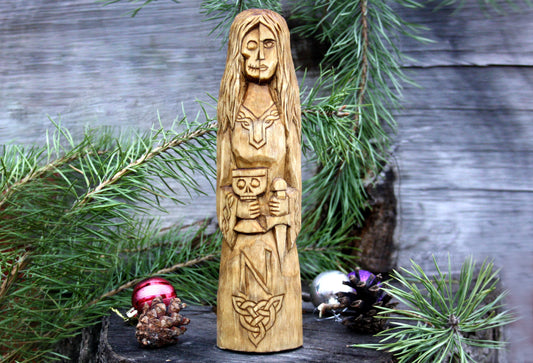 Hel wooden statue