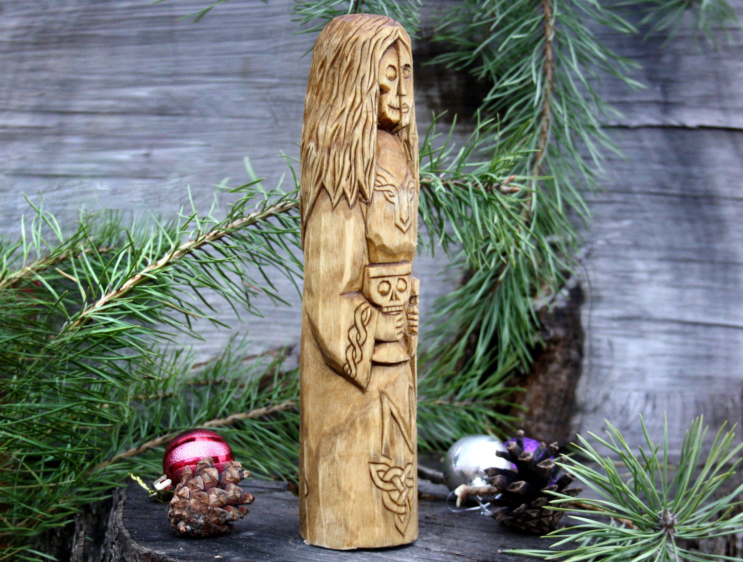 Hel wooden statue