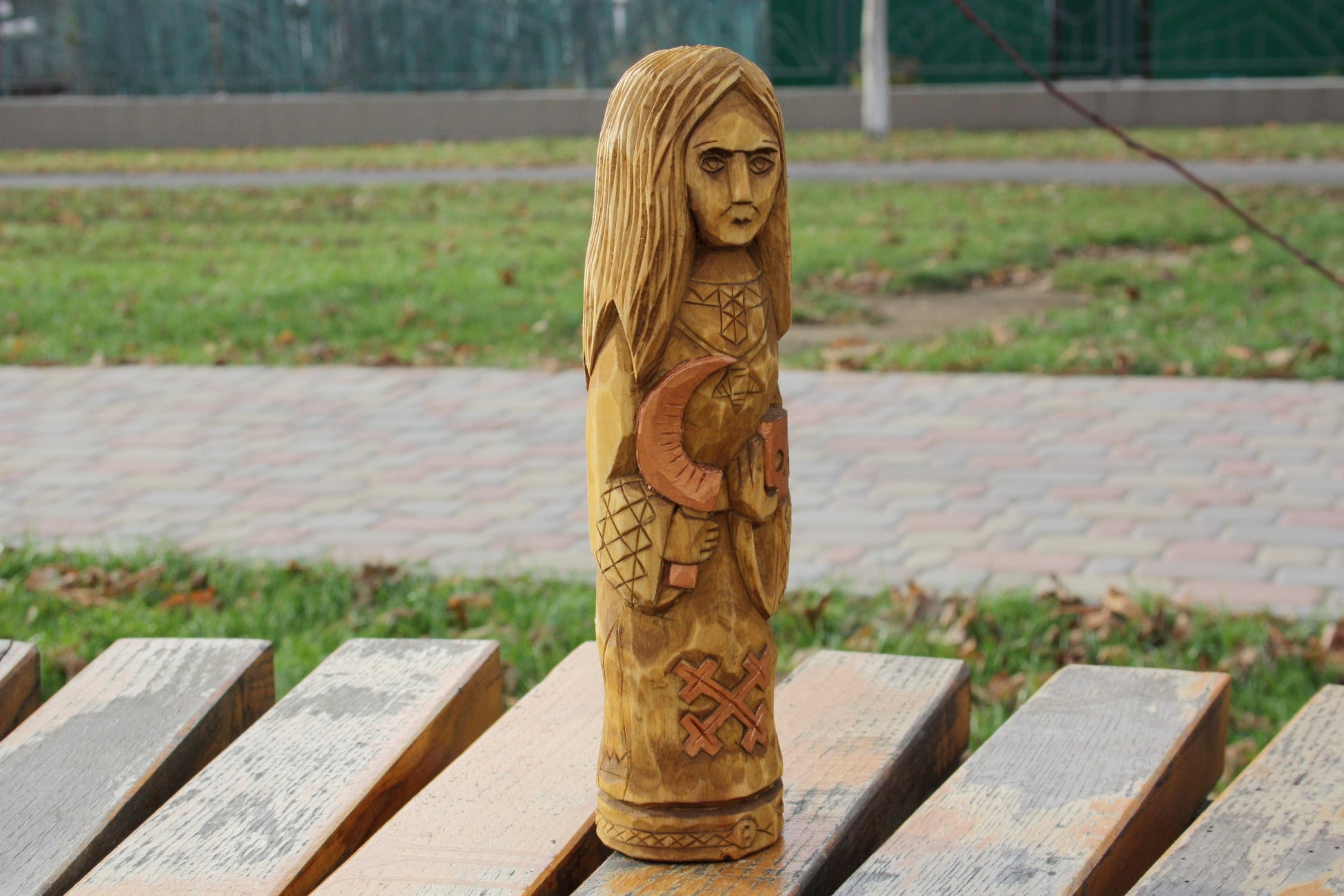 Big statue of Slavic Goddess Morana