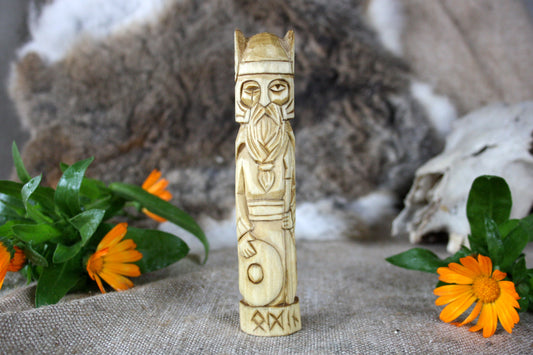 Wooden figurine of Norse God ODIN