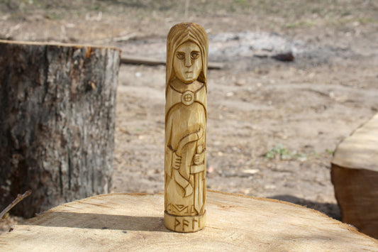 Wooden figurine of Norse God VALI