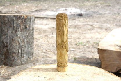 Wooden figurine of Norse Goddess SOL