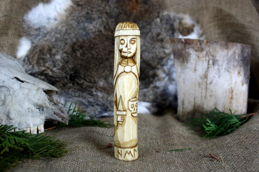 Wooden figurine of Norse Goddess HELA