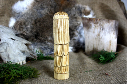 Wooden figurine of norse goddess Freya