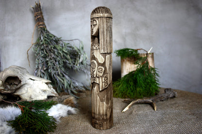 Wooden statue of Slavic Goddess LADA