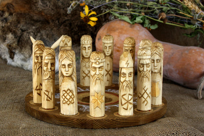Small Slavic Pantheon. Altar. Makosh, Hors, Chur, Dana, Stribog, Yarylo, Morana, Chernobog, Yarylo,Dajdbog, Perun, Lada, Rod, Svarog, Veles.