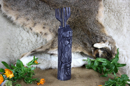 Set of main black slavic gods. Veles Marana Chernobog