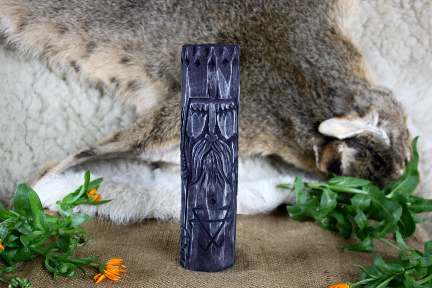 Set of main black slavic gods. Veles Marana Chernobog