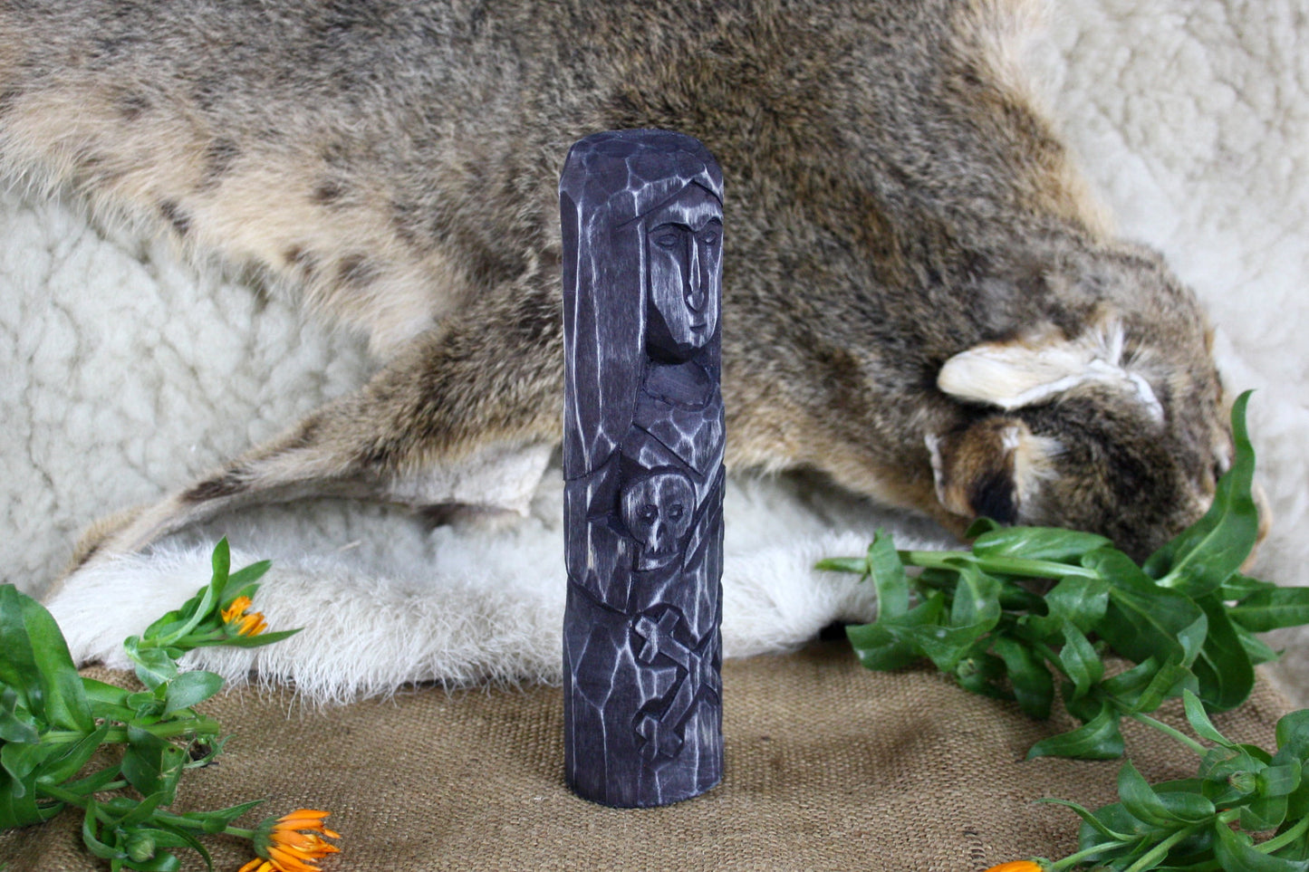 Set of main black slavic gods. Veles Marana Chernobog