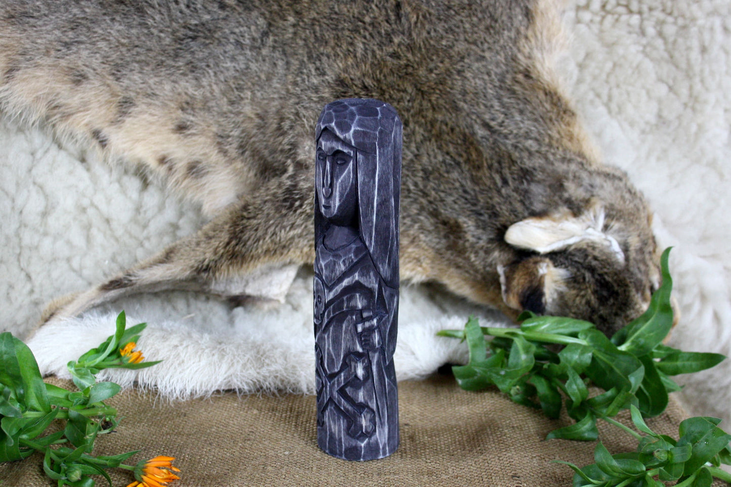 Set of main black slavic gods. Veles Marana Chernobog