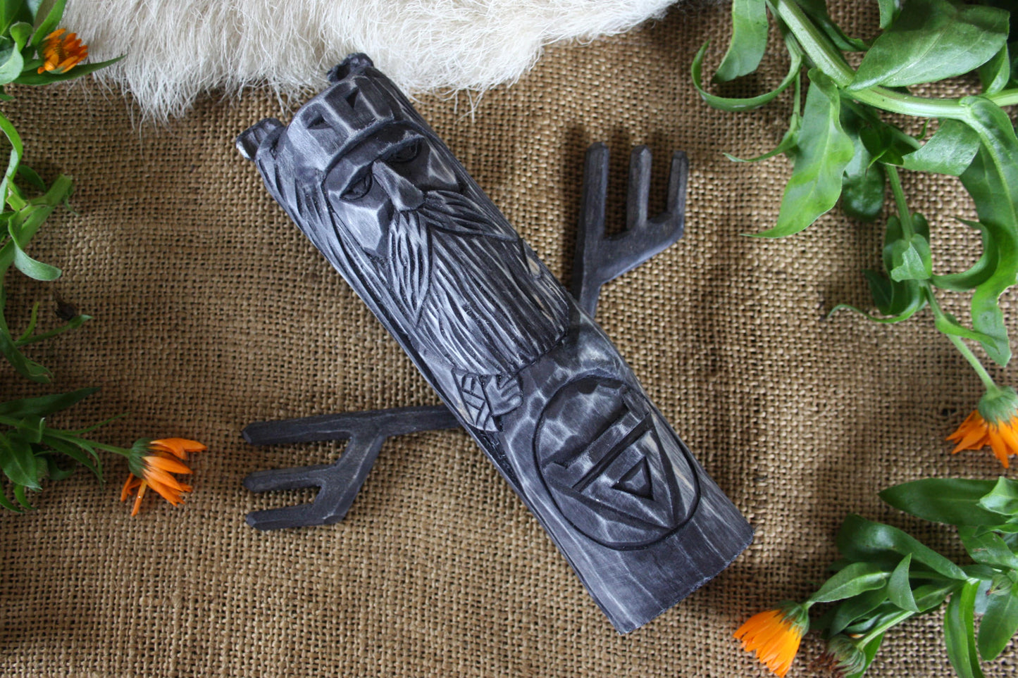 Set of main black slavic gods. Veles Marana Chernobog