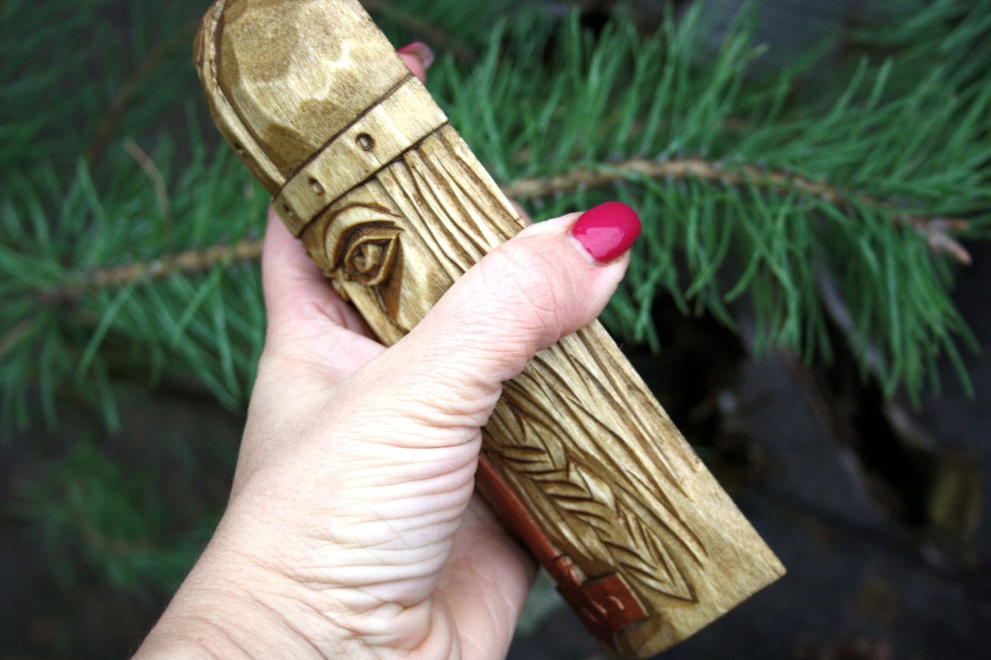 Wooden panno Thor