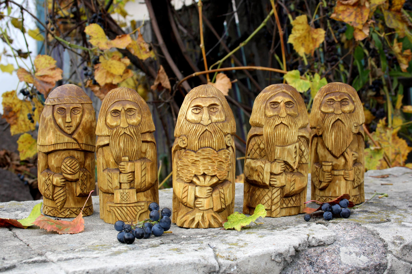 Set of slavic gods figurine