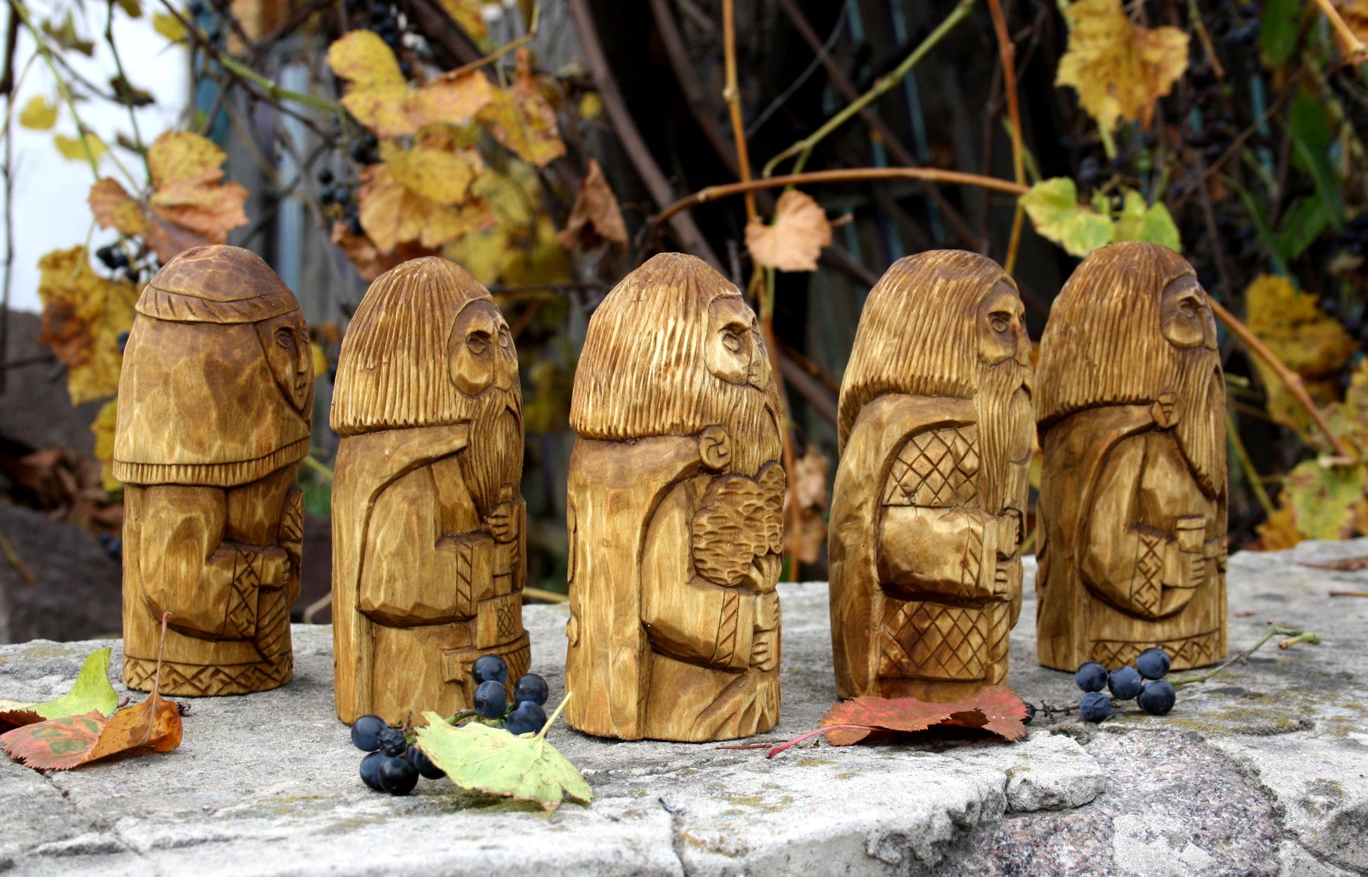 Set of slavic gods figurine