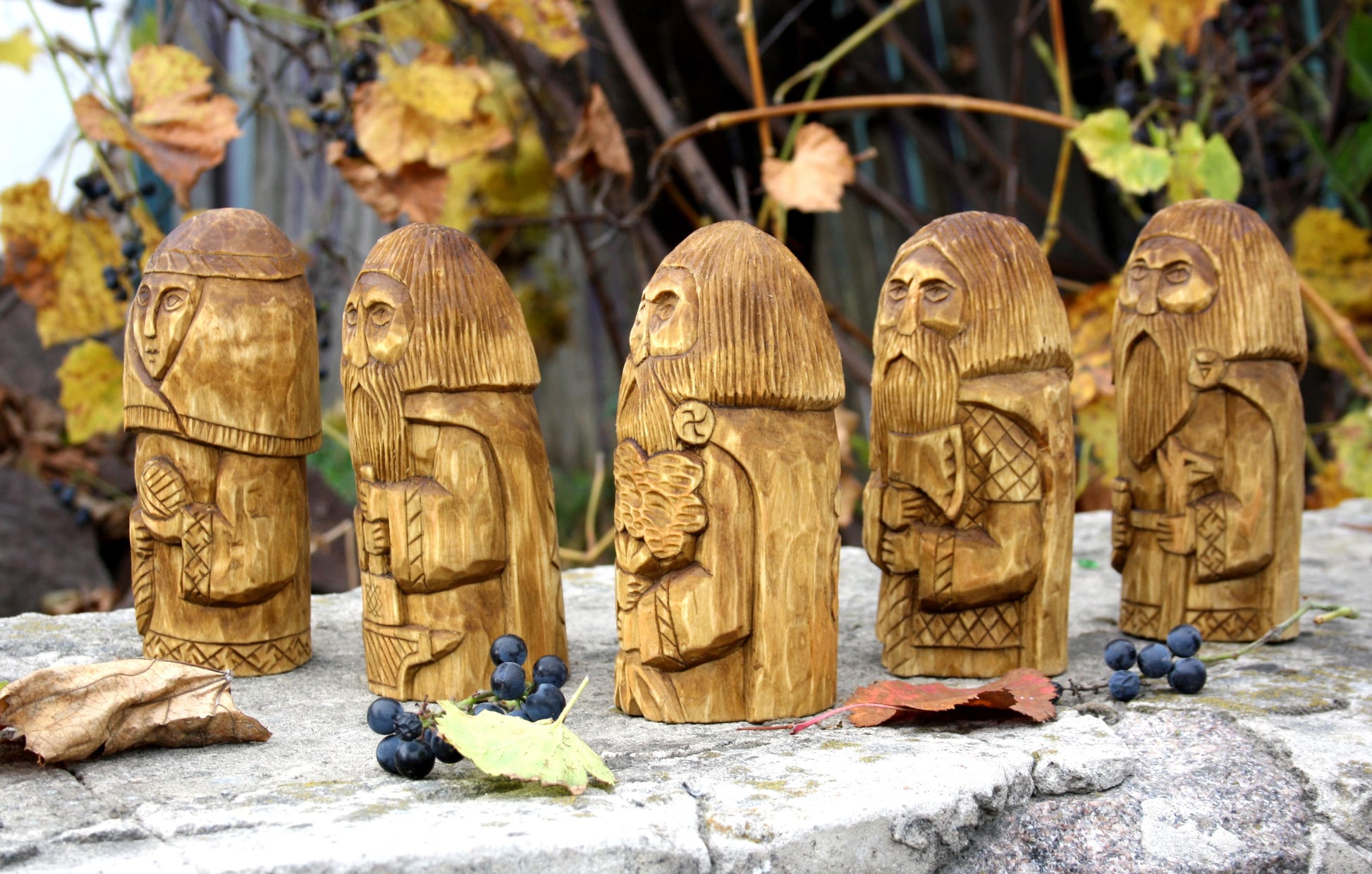 Set of slavic gods figurine