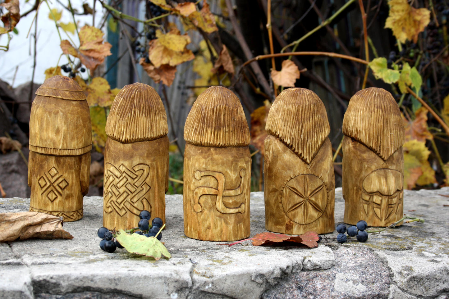 Set of slavic gods figurine