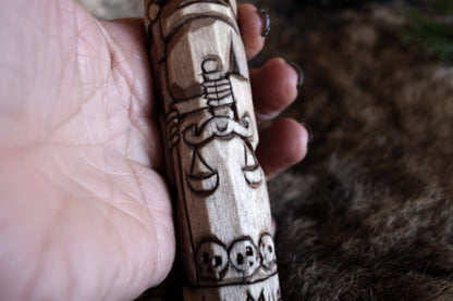 Wooden figurine Santa Muerte