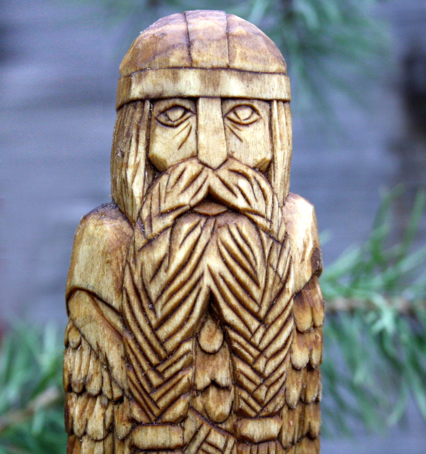 Norse god tyr. big hand crafted wooden statue of tyr norse god of war celtic goddess and god statues