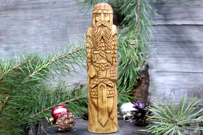 Tyr wooden statue