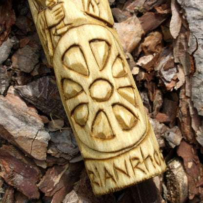 Arianrhod Celtic goddess 15cm detailed hand-carved wooden figure
