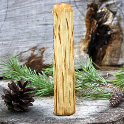 Cailleach with other 15cm Celtic gods and goddesses hand-carved wooden statues