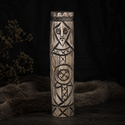 Morana Slavic wooden idol 20 cm